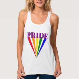 PRIDE typografie bunt regenbogenschwulenschwulensc Tank Top