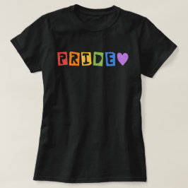 Pride Typografy Rainbow T - Shirt