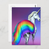 Pride Unicorn Postkarte (Vorne/Hinten)