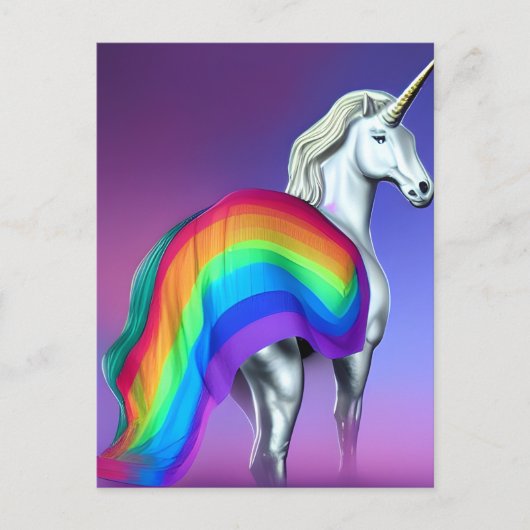 Pride Unicorn Postkarte (Vorderseite)