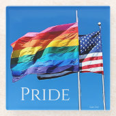 "Pride"-Untersetzer Glasuntersetzer (Vorderseite)