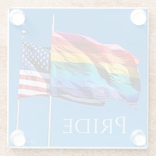 "Pride"-Untersetzer Glasuntersetzer (Rückseite)