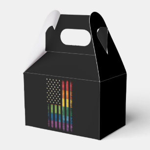 Pride USA Amerika abgenutzte Regenbogenflagge LGBT Geschenkschachtel