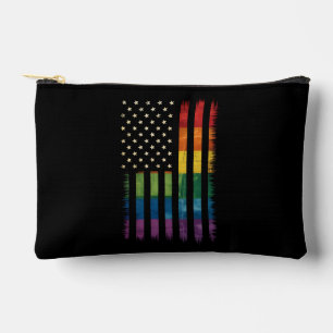 Pride USA Amerika abgenutzte Regenbogenflagge LGBT Zubehörtasche
