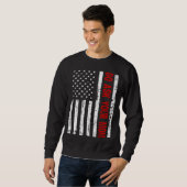 Pride USA Flag & Father's Day Dad Grandpa Family M Sweatshirt (Vorne ganz)