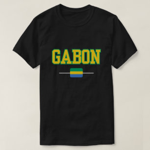 Pride Vibrant Gabon Flag T - Shirt