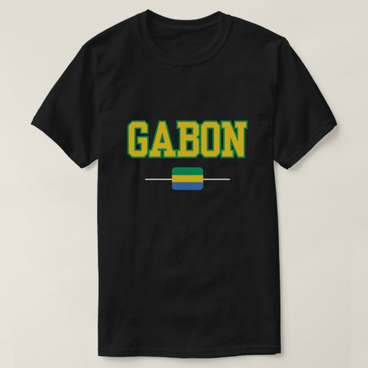 Pride Vibrant Gabon Flag T - Shirt (Design vorne)