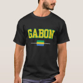 Pride Vibrant Gabon Flag T - Shirt (Vorderseite)