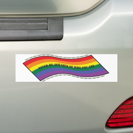 Pride Wave Bumper Sticker Autoaufkleber (Auf Auto)