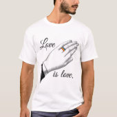 PRIDE WEDING RING LIEBE -.png T-Shirt (Vorderseite)