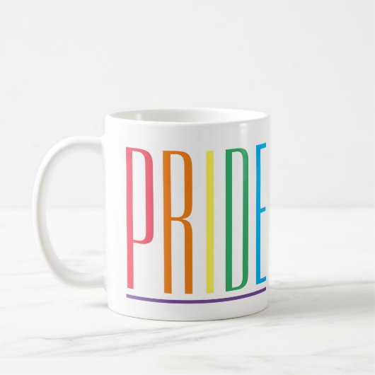 PRIDE White Tasse (Links)