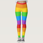 PrideFlex: Regenbogenflagge Leggings (Vorderseite)