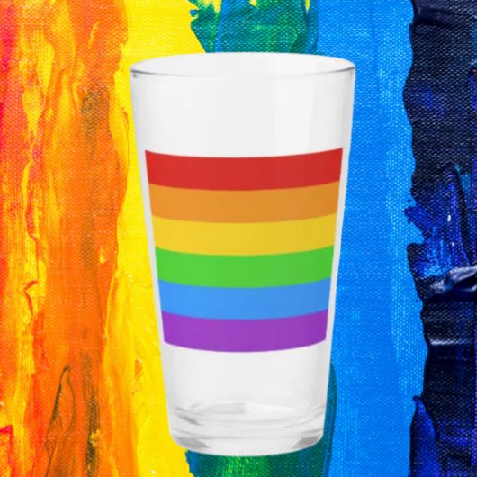 Prideful Chef: Regenbogenflagge Glas