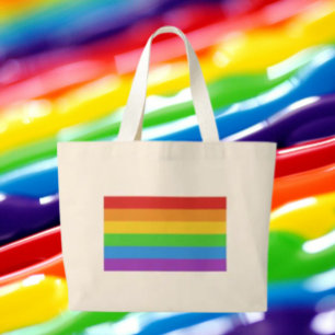 PrideMega: Jumbo Regenbogen-Pride Stoffbeutel