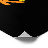 Pridesaurus Pride Gay T-Rex Dino Rainbow Poster (Ecke)