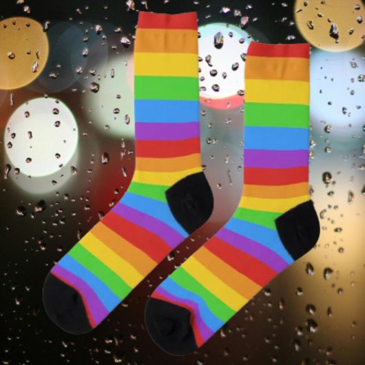 PrideStride: Regenbogenflagge Socken
