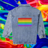 PrideThreads: Regenbogenflagge Jeansjacke