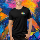 PrideVibe Logo-T-Shirt: Feine Vorderseite, fett hi Tri-Blend Shirt