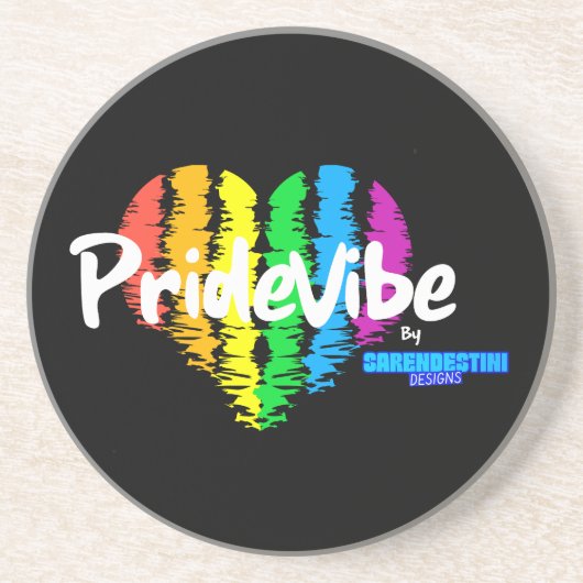 PrideVibe: Mit Pride schützen Getränkeuntersetzer (Vorne)