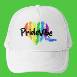 PrideVibe Rainbow Heart Trucker: kühl und ungebund Truckerkappe