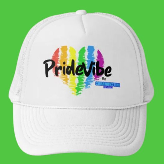 PrideVibe Rainbow Heart Trucker: kühl und ungebund Truckerkappe
