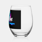 PrideVibe Rainbow: Sip with Pride Weinglas Ohne Stiel (Links)