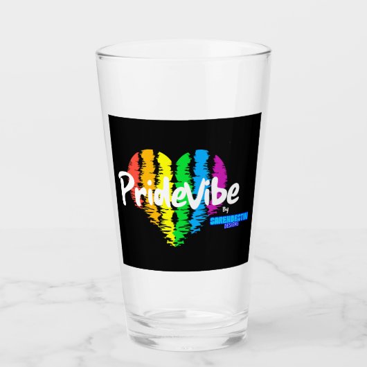 PrideVibe: Trinken mit Stolz Glas (Vorderseite)