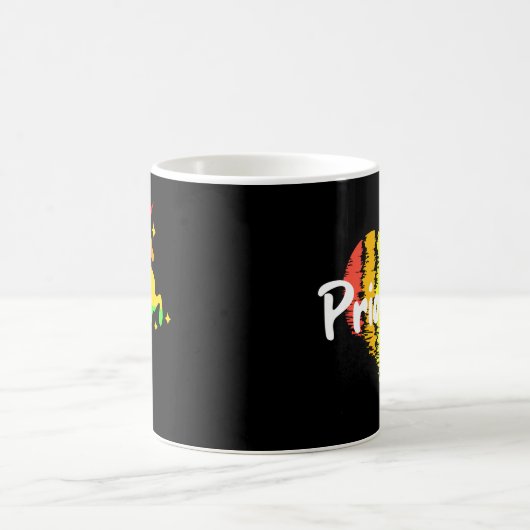PrideVibe Unicorn Regenbogen Kaffeetasse (Mittel)