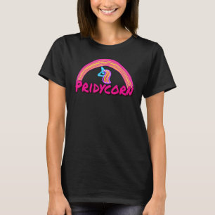 Pridycorn Neon 2 Rainbow Proud Unicorn Colorful De T-Shirt
