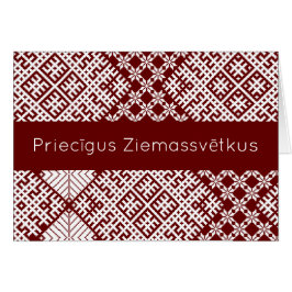 Priecigus Ziemassvetkus Traditionelles lettisches 