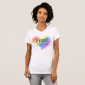 Priese Liebe ist Liebe Regenbogen Herz T-Shirt (Vorne ganz)