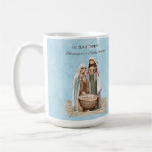 Priest Christmas Blessings Thanks Nativity Scene Kaffeetasse (Links)
