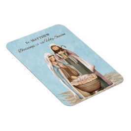 Priest Christmas Blessings Thanks Nativity Scene Magnet
