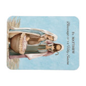 Priest Christmas Blessings Thanks Nativity Scene Magnet (Horizontal)