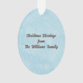 Priest Christmas Blessings Thanks Nativity Scene Ornament (Rückseite)