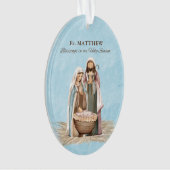 Priest Christmas Blessings Thanks Nativity Scene Ornament (Vorderseite)