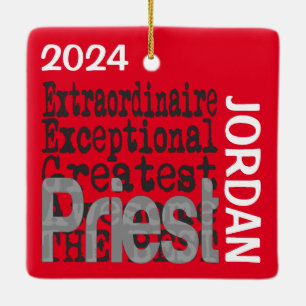 Priest Extraordinaire CUSTOM Keramikornament