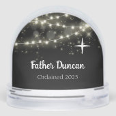 Priest Father Ordained Photo Schneekugeln (Rückseite)