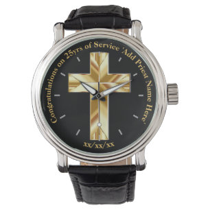 Priest Gift Ordination Jahrestag Vielen Dank Weihn Armbanduhr