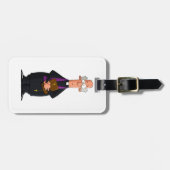 Priest Holding Bibel IFunny Clergy Charakter Gepäckanhänger (Vorderseite horizontal)