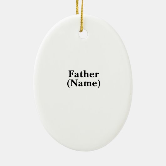 Priest Holding Bibel Silhouette Weihnachtsschmuck (Hinten)