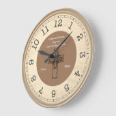 Priest Jubilee 25. 50. Gedenkuhr Große Wanduhr (Winkel)