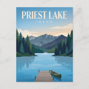 Priest Lake Idaho Postkarte