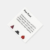 Priest Monk Rabbi Hats Fun Fact Cocktail Serviette (Ecke)