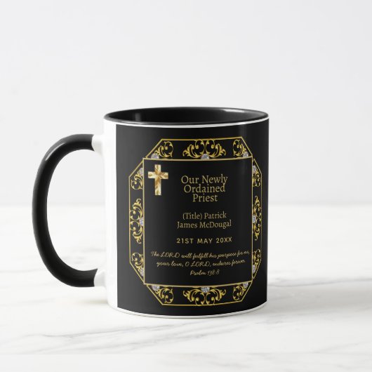 PRIEST - Neu Ordentetes Geschenkbibelverse Custom Tasse (Links)