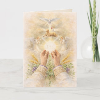 Priest Ordination Anniversary Eucharistic Karte