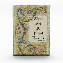 PRIEST ORDINATION ANNIVERSARY MEDIEVAL ART FOTOBLOCK