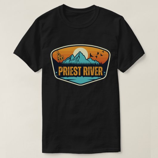 Priest River, Idaho T-Shirt (Design vorne)
