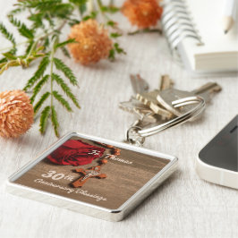 Priester 30. Ordination Jubiläum Rose und Rosary Schlüsselanhänger