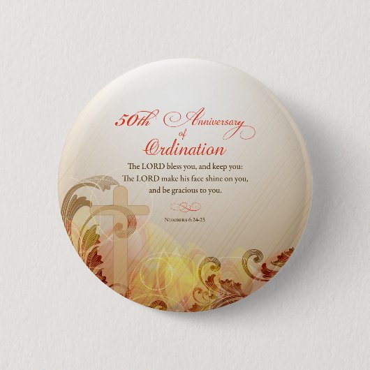 Priester, 50. Jahrestag der Segnung Button (Vorderseite)